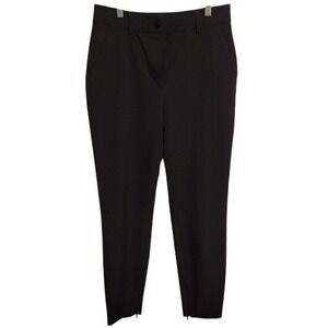EUC D&G Dolce & Gabbana Black Pants Zippered Ankle Detail Dress Career (US 8/10)